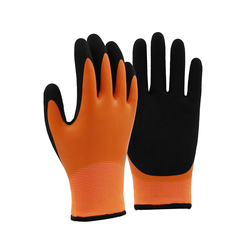15G nylon shell latex sandy double coated gloves(fully/palm)