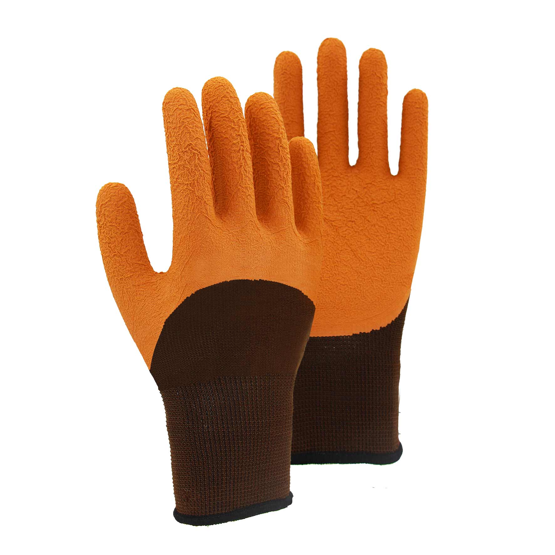 13G polyester shell latex foam half coated gloves