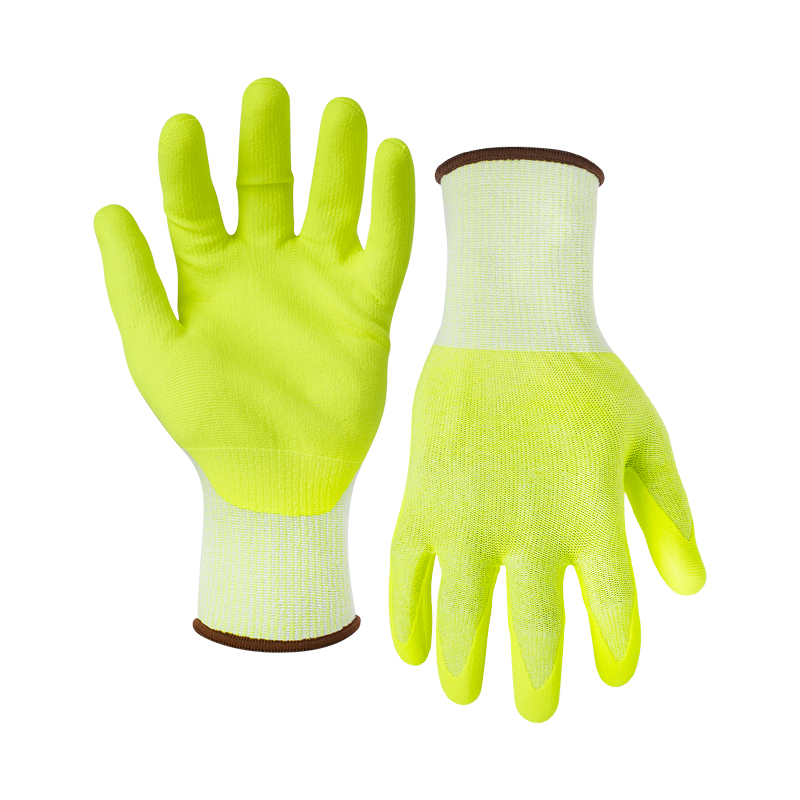 15G cut D/A4 DexiTouch palm coated gloves-Steel
