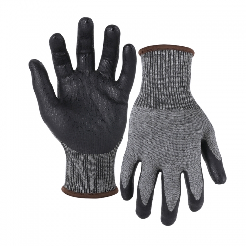 21G cut B/A2 UNIQFLEX palm coated gloves-Steel