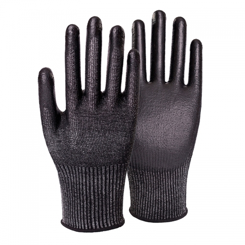 15G cut F/A6 PU palm coated gloves-Steel/Glass Fibre