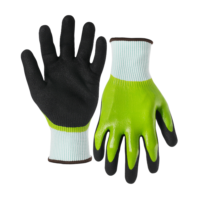 15G cut D/A4 nitrile sandy double coated gloves (fully/palm)-Glass and Steel Free