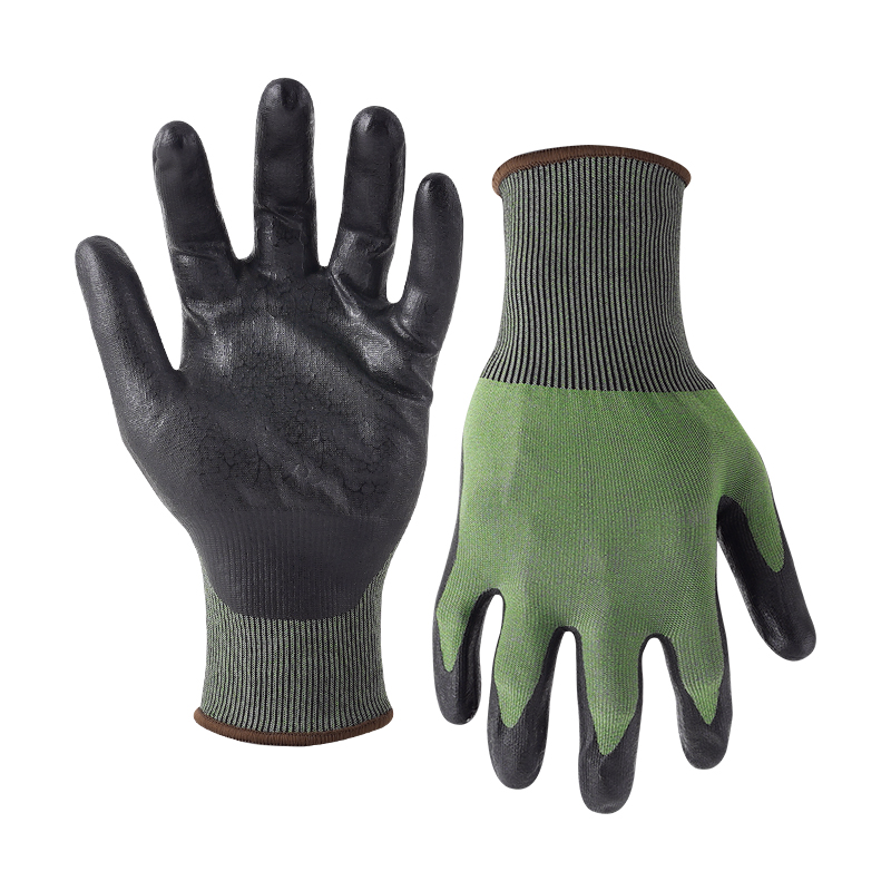 21G cut D/A4 UNIQFLEX palm coated gloves- Steel