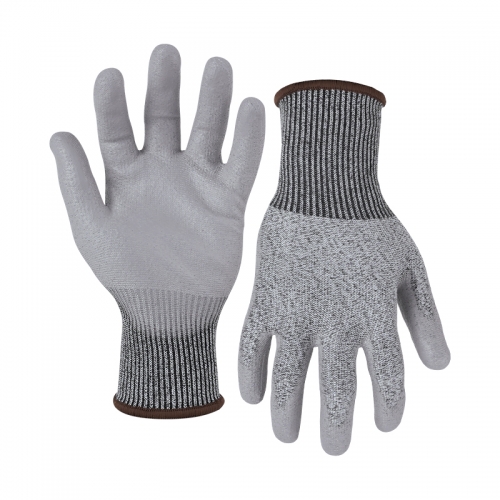 13G cut C/A3 PU palm coated gloves-Glass Fibre