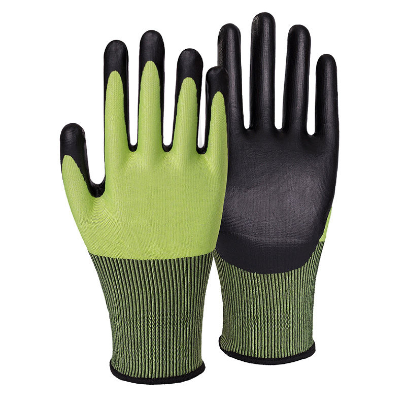 13G cut E/A5 DexiFoam coated gloves-Steel/Glass Fibre