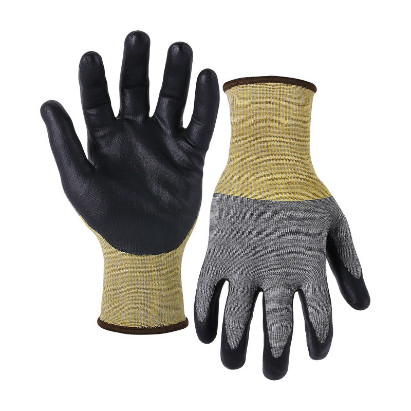 15G cut B/A2 AQUTEK palm coated gloves-Glass Fibre