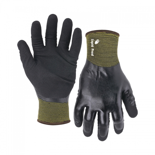 18G polyester/acrylic napping shell G-Flex Plus triple coated gloves(fully/palm)