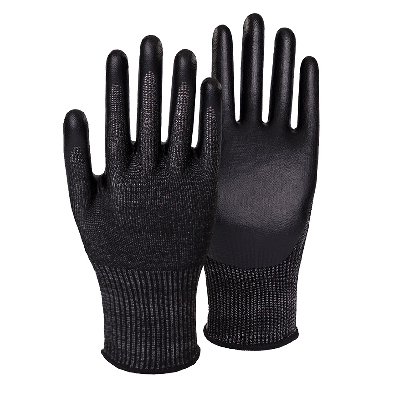 13G cut D/A4 DexiFoam palm coated gloves-Glass Fibre