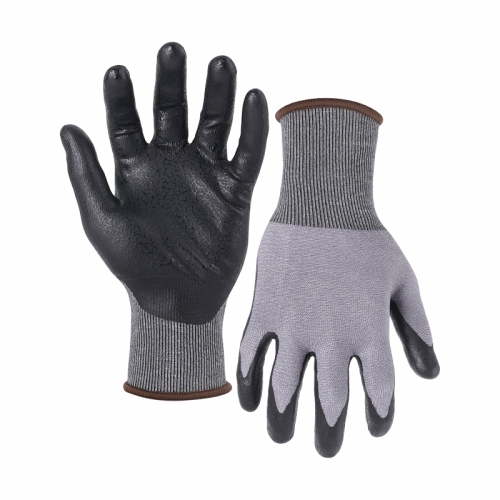 21G cut D/A4 UNIQFLEX palm coated gloves- Steel