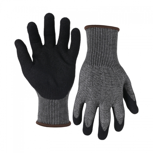 13G cut D/A4 DuraTuff palm coated gloves-Glass Fibre