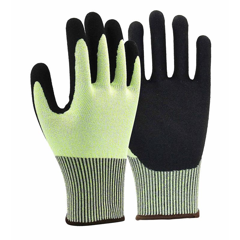 13G cut D/A4 DuraTuff palm coated gloves-Glass Fibre