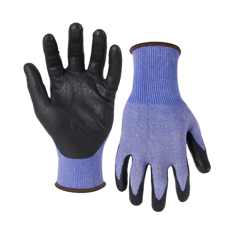 18G cut C/A3 UNIQFLEX palm coated gloves-Steel